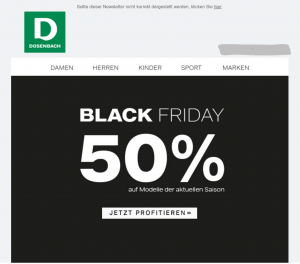 Dosenbach Black Friday