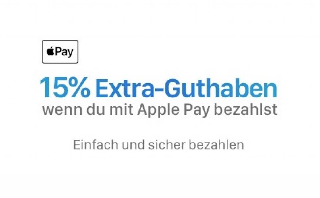 Startselect: 15 Prozent Rabatt auf iTunes- und App Store-Karten bei Bezahlung mit Apple Pay