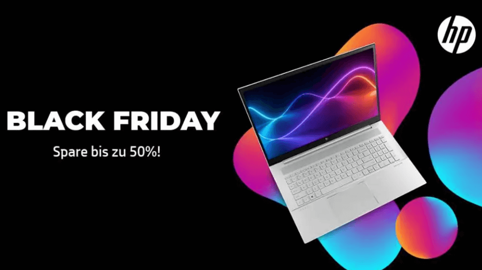 HP Black Friday 2024 Bis 50 auf Notebooks, PCs, Monitore etc.