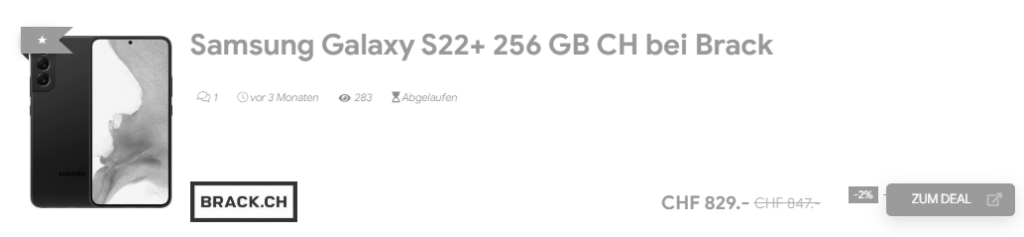 Samsung S22 Plus Angebot