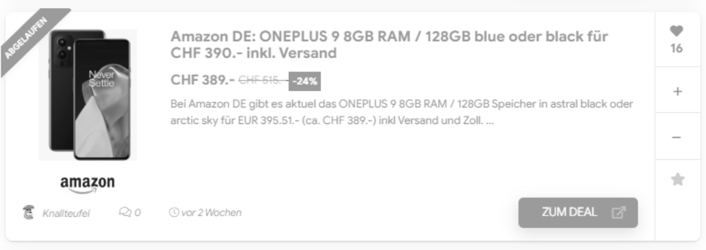 OnePlus 9 Black Friday