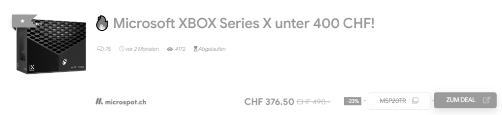 Xbox Series X Angebot