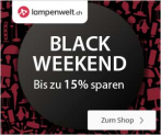 15% Black Weekend Rabatt bei Lampenwelt