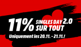 Media Markt : 11% de réduction sur tout pour le Singles Day 2.0