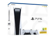 Playstation 5 con due DualSense controller da MediaMarkt