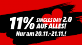 Media Markt: 11% Rabatt auf alles am Singles Day 2.0