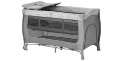 Reisebett Sleep N Play Center Nordic Grey