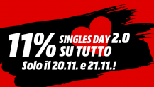 Media Markt: 11% di sconto su tutto – il Singles Day 2.0