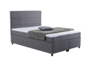 Lit Boxspring TITLIS gris 140 x 200 cm