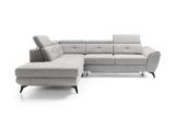 Canapé-lit d’angle SARA gris clair