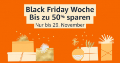 Amazon Black Friday Woche mit Rabatten von bis zu 50 Prozent