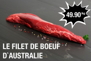 Filet de bœuf d’Australie 49.90 CHF/kg chez meat4you